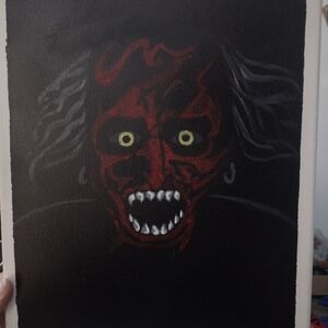 Red and Black Demon Art Print